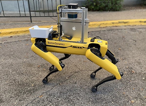 Jiao and his team’s developments include ComputeGPT and OpenCityAI, two generative AI systems run at the Urban Information Lab; an autonomous robot delivery system; and the Austin Fire Digital Twin.  