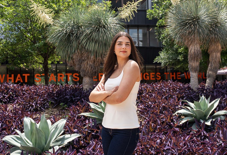 Growing up on a multigenerational farm in Neuquén, Argentina, 2026 graduate Micaela Gatica has harbored two dreams for as long as she can remember. She will soon achieve her first goal, to attend a university in the United States, graduating with a Master in Professional Accounting (MPA) degree in May.  