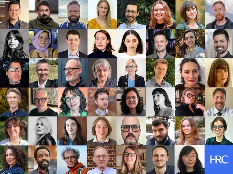 The 2026-2027 Ransom Center Fellows are shown in a collage.